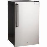 Fire Magic 20-Inch 4.0 Cu. Ft. Premium Right Hinge Compact Refrigerator - Stainless Steel Door / Black Cabinet - 3598-DR