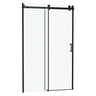 Modern Single Slide Shower Door, Tempered Glass, Stainless Steel Frame