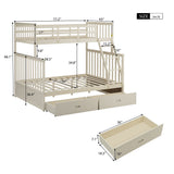 Bunk Bed With Ladder, And Safety Guard Rails