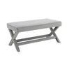 Comfort Double Bench Upholstered With X Crossed Legs