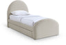 Andaz - Chenille Fabric Upholstered Trundle Bed