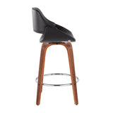 Fabrizzi - Fixed-Height Counter Stool - Round Footrest (Set of 2)