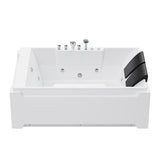 Xavier - Double Massage Bathtub - Milk White