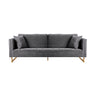 Lenox - Modern Sofa With Brass Legs