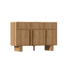 Curved Credenza, Wide Storage Cabinet For Dining Room