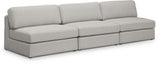 Beckham - Modular 3 Seat Armless Sofa