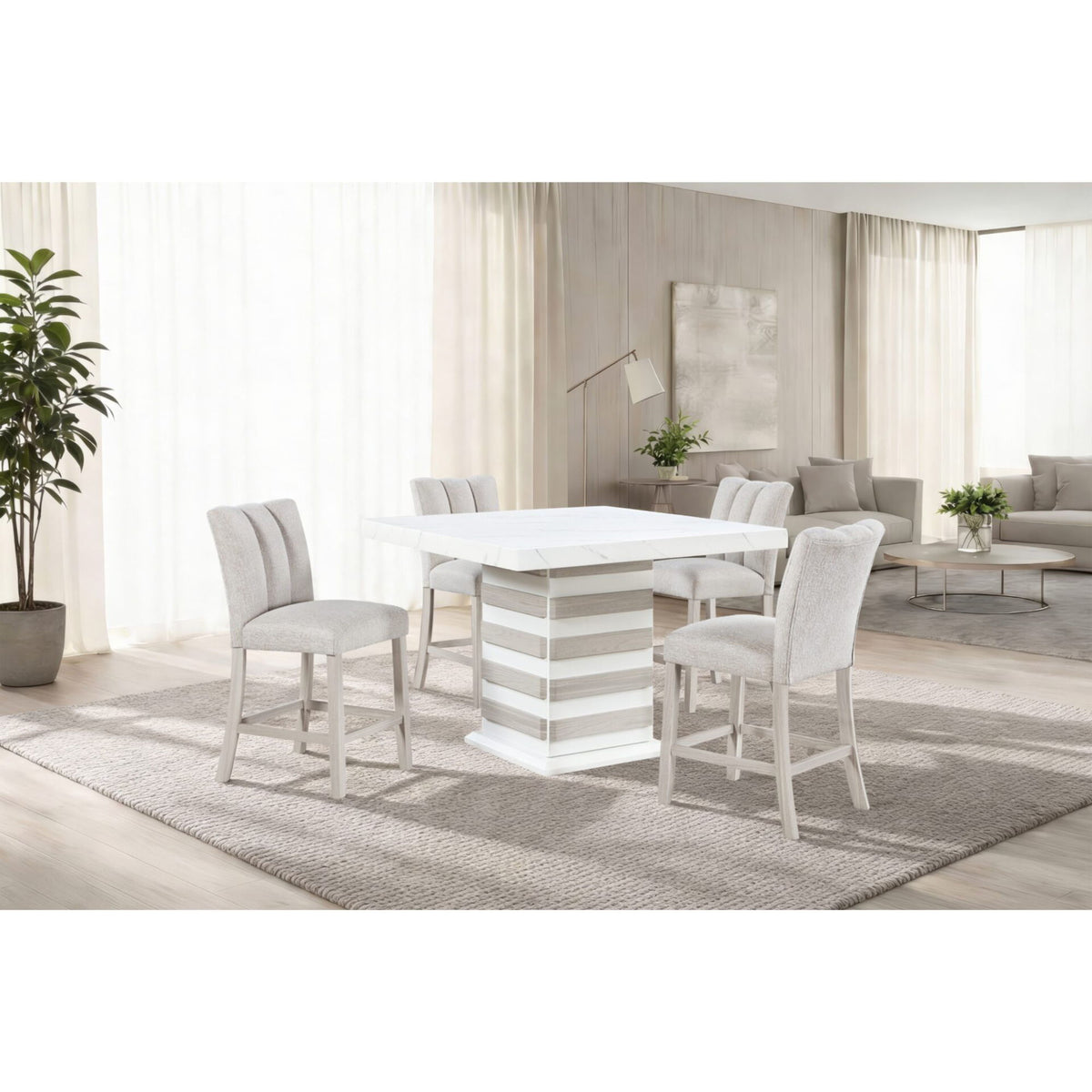 Donna - Bar Table - White