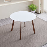 Dining Table - Brown / White