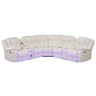 Challenger - Recliner Sectional Sofa, Built In USB, C Ports & Bluetooth