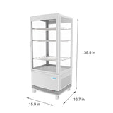17 in. White Countertop Display Refrigerator - 3 Cu Ft. CDCU-3C-WH