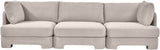 Hammond - Velvet Performance Fabric Upholstered 3 Piece Sofa