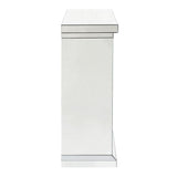 Noralie - 40" Fireplace - Mirrored & Faux Diamonds