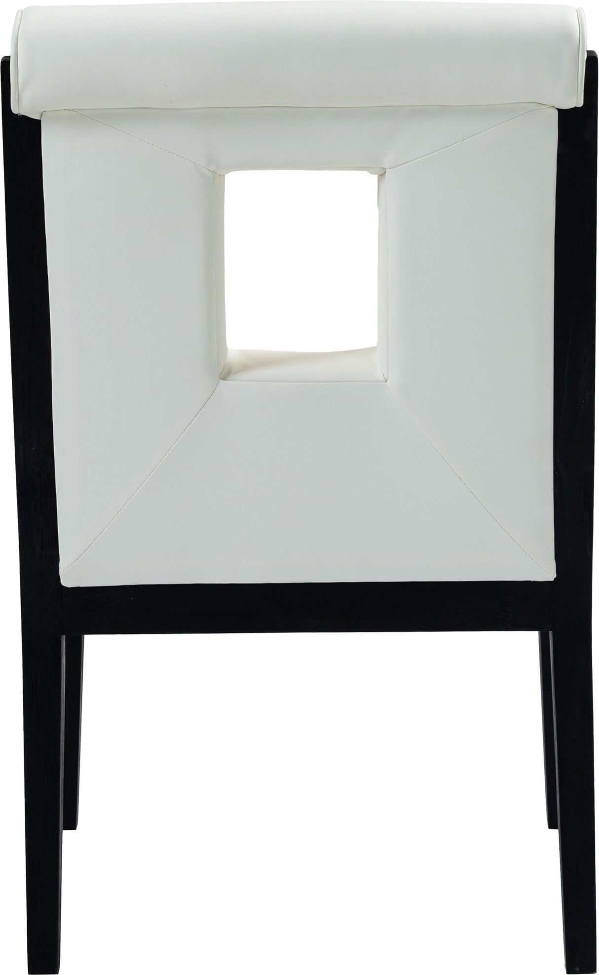 Gwendolyn - Faux Leather Dining Arm Chair With Black Frame