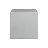 Minerra - Indoor Outdoor Side Table - White Concrete Finish