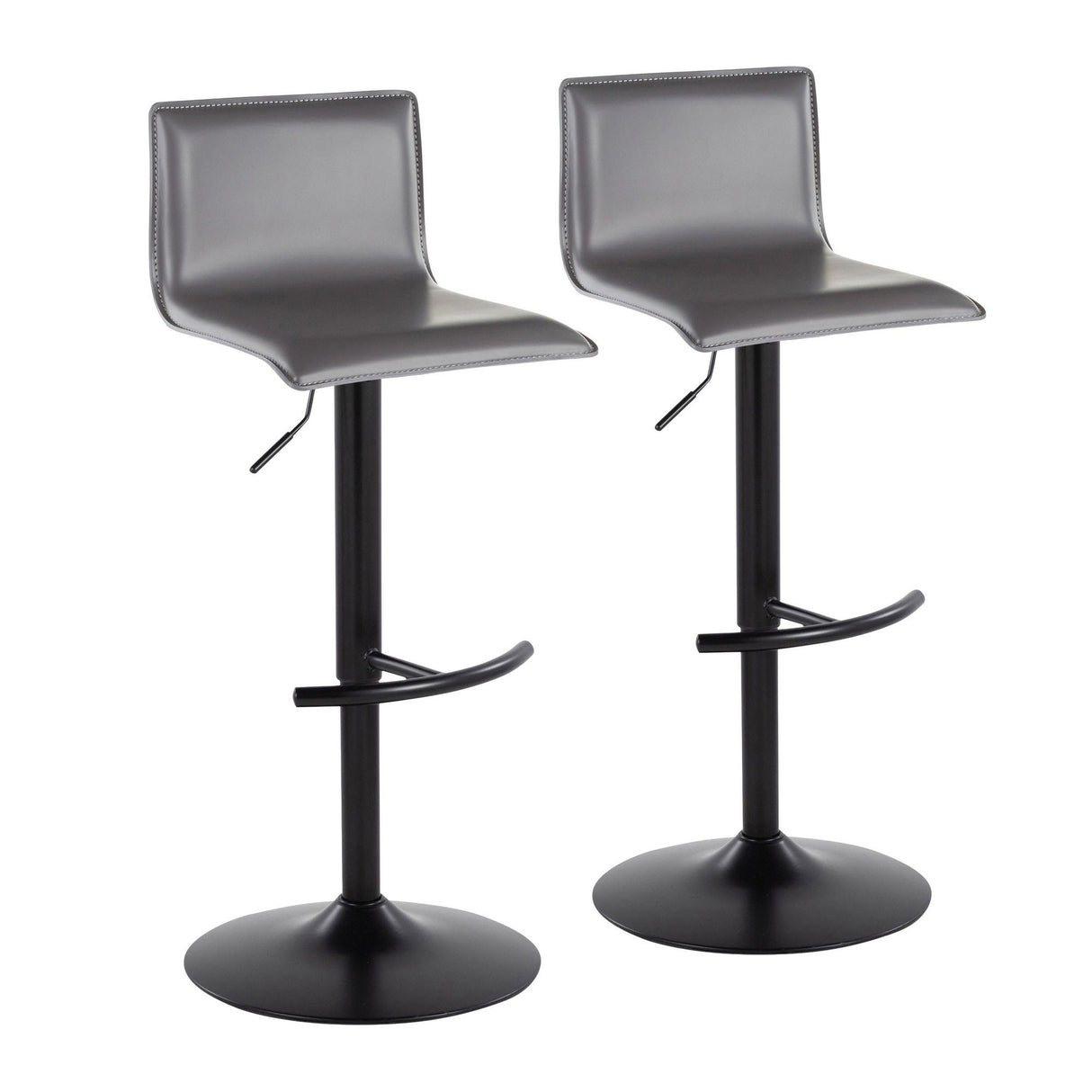 Mara - Adjustable Barstool (Set of 2) - Black Metal