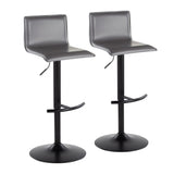 Mara - Adjustable Barstool (Set of 2) - Black Metal