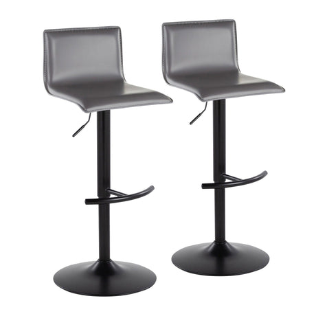 Mara - Adjustable Barstool (Set of 2) - Black Metal
