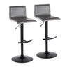 Mara - Adjustable Barstool (Set of 2) - Black Metal