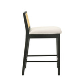 Tobias - Coastal Modern Wood Counter Height Kitchen Bar Stool