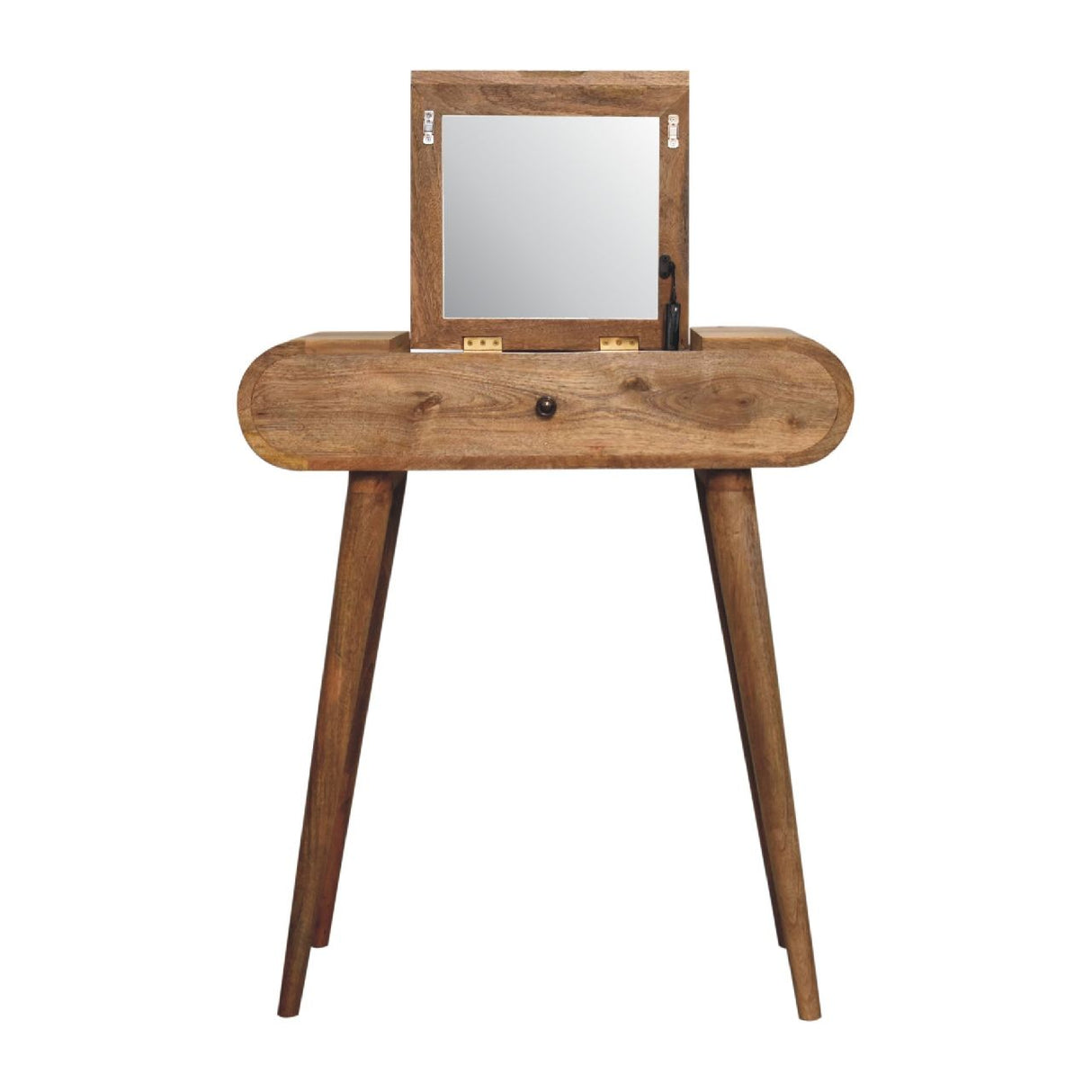 Mini Dressing Table With Foldable Mirror