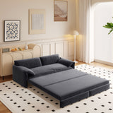 Queen Pull Out Sofa Bed, 3 In 1 Convertible Sleeper Sofa With Side Storage