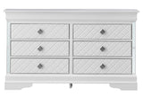 Verona - Stylish Dresser - Silver Champagne