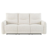 Lalisa - Power Motion Sofa With USB Port - Cream Chenille