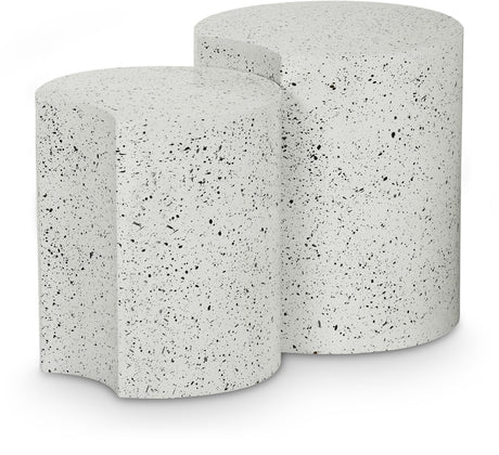 Dimple - Modular End Table - Terazzo Finish