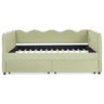 Gingham Daybed & USB Charging Port, Wave-Shaped Design