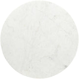 Liona - 42" Marble And Mango Wood Dining Table