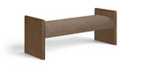 Hickory - Fabric Upholstered Bench - Brown Frame