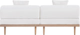 Laguna - 2 Piece Resilient Water Resistant Fabric 71" Outdoor Patio Armless Modular Loveseat