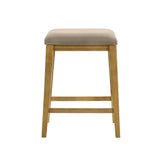 Jane - Contemporary Transitional Wood Counter Height Kitchen Bar Stool
