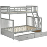 Bunk Bed With Ladder, And Safety Guard Rails