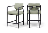 Serava - Vegan Leather Upholstered Bar Stool