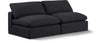 Comfy - Linen Modular Armless Sofa 2 Seats