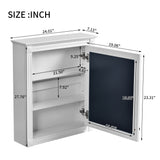 Wall Mounted Bathroom Storage Cabinet With Mirror, Medicine Cabinet With Height Adjustable Shelf