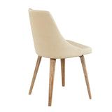 Giovanni - Chair (Set of 2) - Whitewashed Wood, Cream Faux Leather