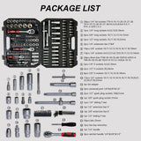 Tool Set Socket And Ratchet Wrench Toolbo 71 Pieces Toolbox Universal Home Car Repair Tool Set For Men Homeowners Diy Enthusiasts And Mechanics - Black