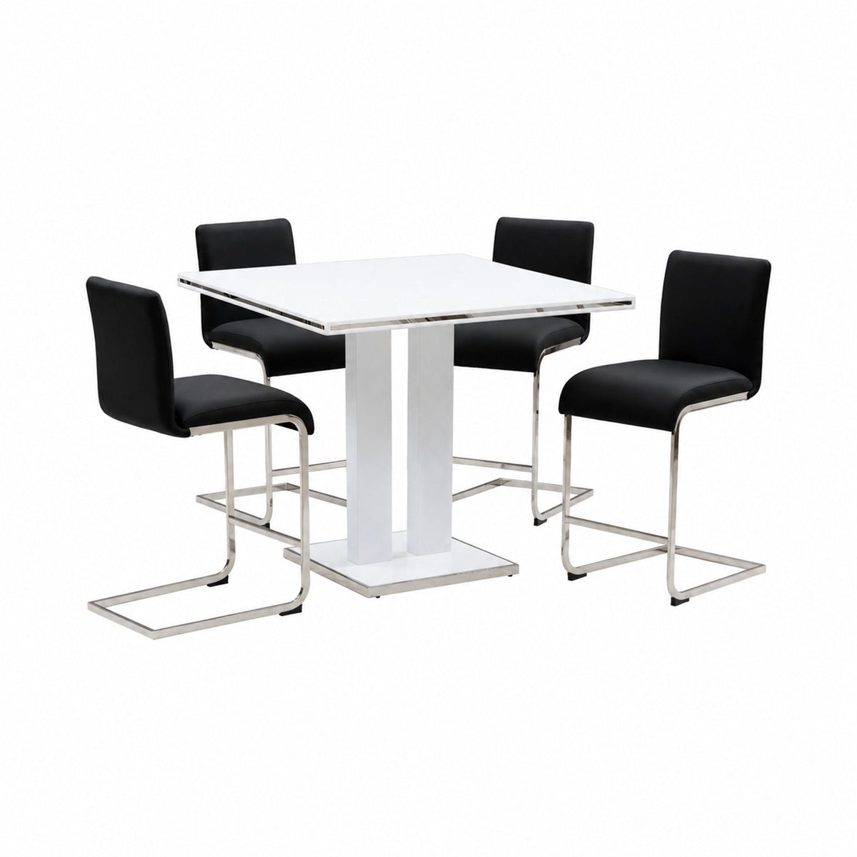 Amanda - Dining Table Set With Stools