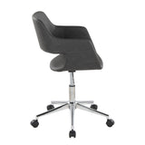 Margarite - Task Chair - Chrome Metal