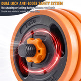 Adjustable Dumbbell Set, 4 In 1 Convertible Weights