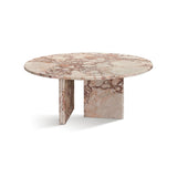 Diamond - Marble Coffee Table With Polished Surface For Living Room - Pink