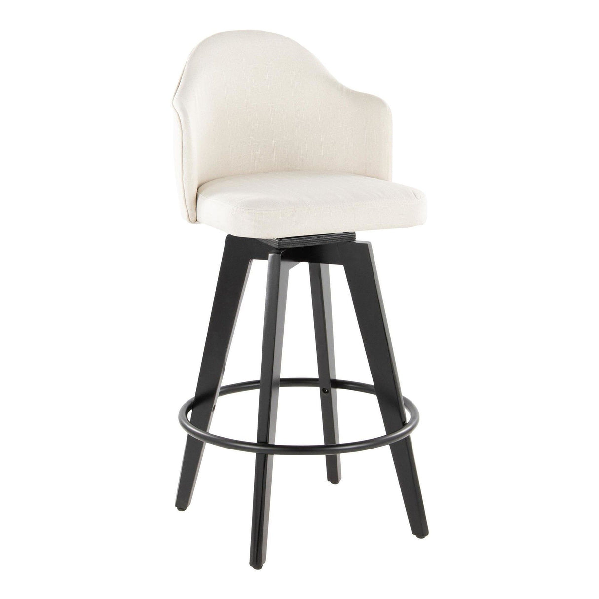 Ahoy - Fixed-Height Counter Stool (Set of 2) - Black Bamboo Legs