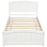 Platform Bed & Headboard, Footboard And Wood Slat Support