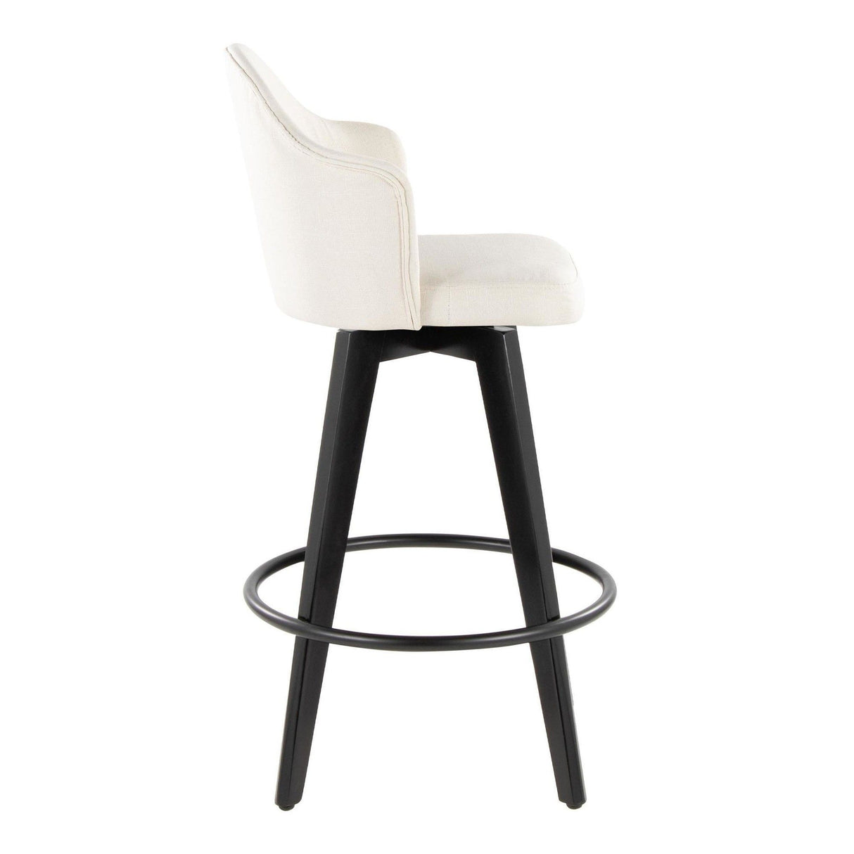 Ahoy - Fixed-Height Counter Stool (Set of 2) - Black Bamboo Legs