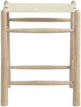 Santos - Backless Counter Stool With Stained Natural Base
