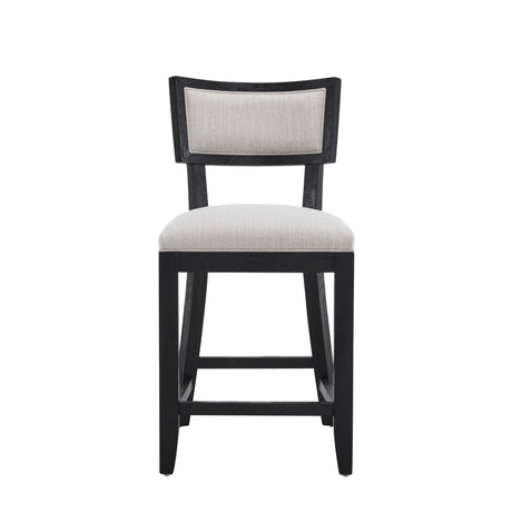 Upholstered Counter Height Bar Stools With Comfy Back (Set of 2)
