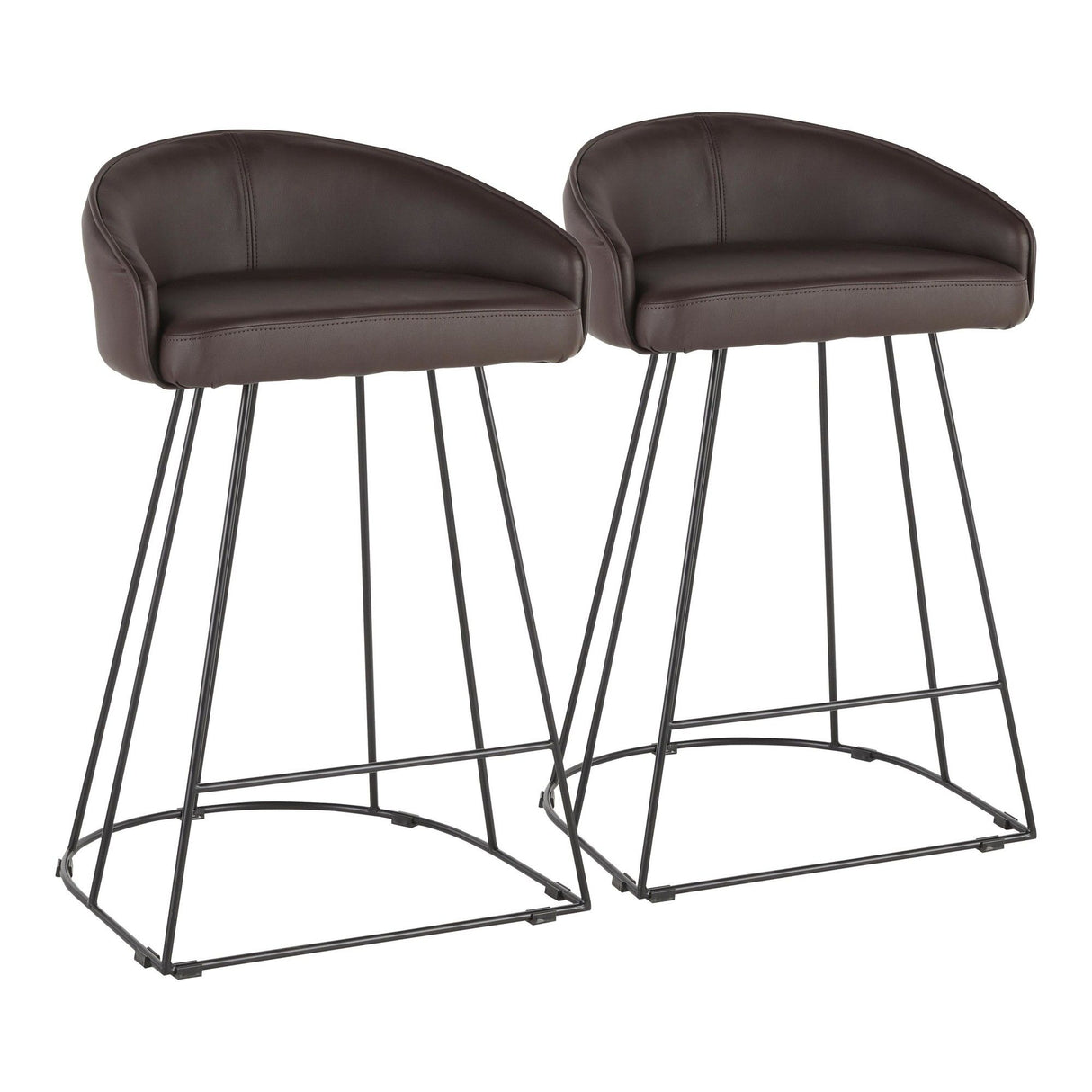 Canary - Counter Stool (Set of 2) - Black Metal