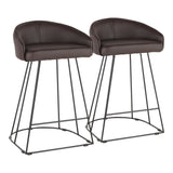 Canary - Counter Stool (Set of 2) - Black Metal